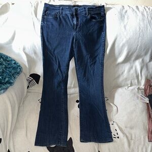 Ann Taylor Dark Blue bootcut Jeans modern fit size 10